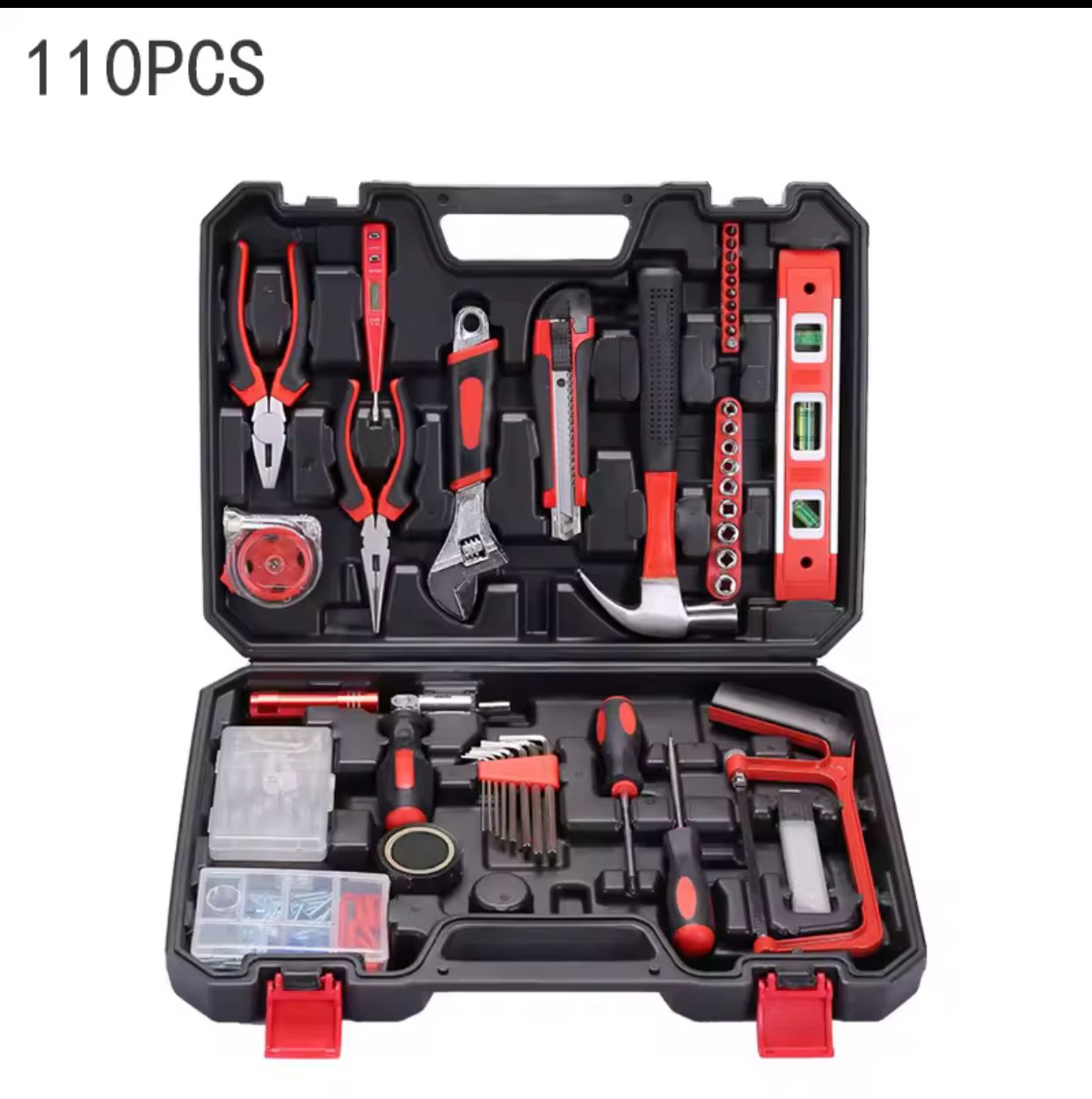 Household DIY Hardware Tools Set Toolbox Electrician Carpenter Multi Functional Portable Manual Repair Tool Combination Box
