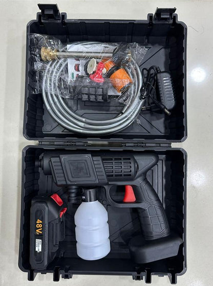 Rechargeable High Pressure Washer Car Gun  Cleaning Wall Floor Solar Panel Cleaning Electric Spray Pump