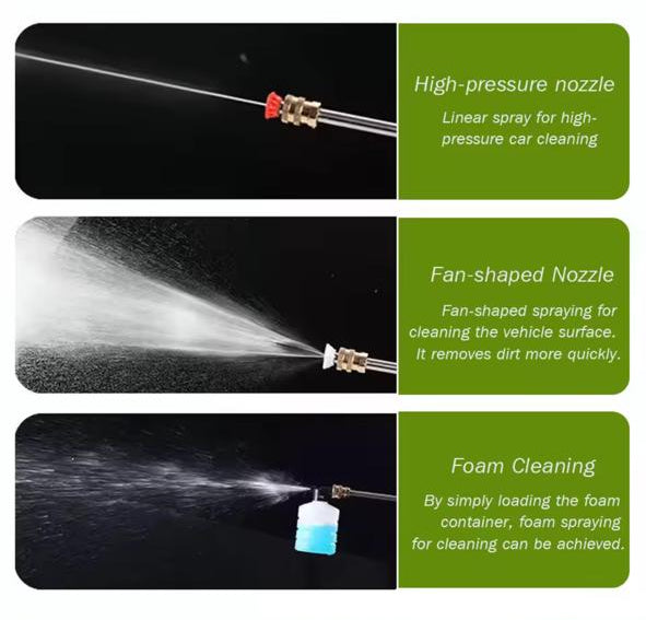Rechargeable High Pressure Washer Car Gun  Cleaning Wall Floor Solar Panel Cleaning Electric Spray Pump