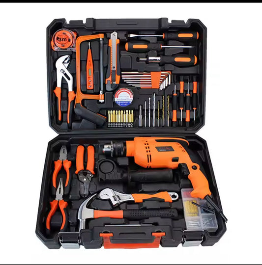 Multifunctional Manual Hardware Toolbox Home Repair Tool Box Waterproof Safety Box Hard Carrying Case Waterproof Hand Tools Sets
